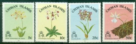 Cayman-Is-1985-Flowers-Orchids-MUH