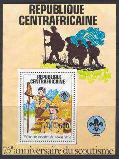 Central African Republic 1982 Scouts MS