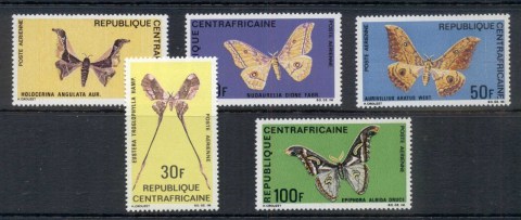 Central African Republic 1969 Insects Butterflies & Moths