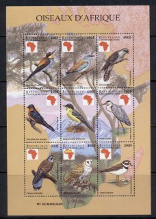 Central African Republic 1999 Birds of Africa sheetlet 490f