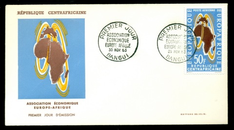 Central-African-Republic-1963 Europ Afriquee FDC