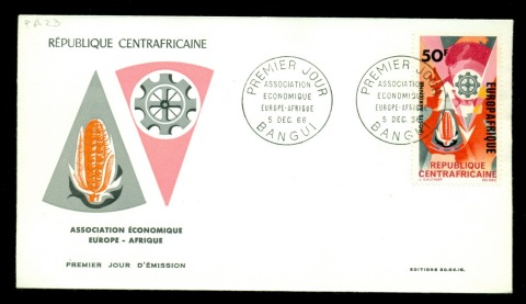 Central African Republic 1966 Europ Afrique FDC