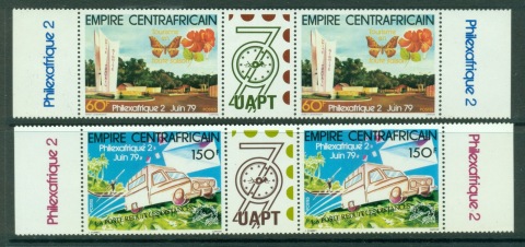 Central African Republic 1979 Philexafrique prs + label