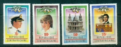 Central-African-Republic-1981 Royal Wedding Charles & Diana