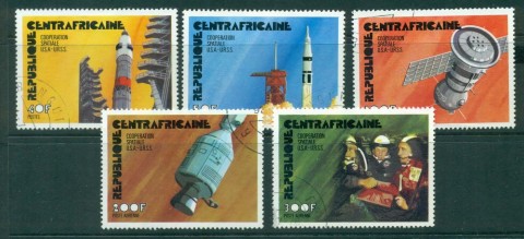 Central African Republic 1976 Apollo Soyuz Space