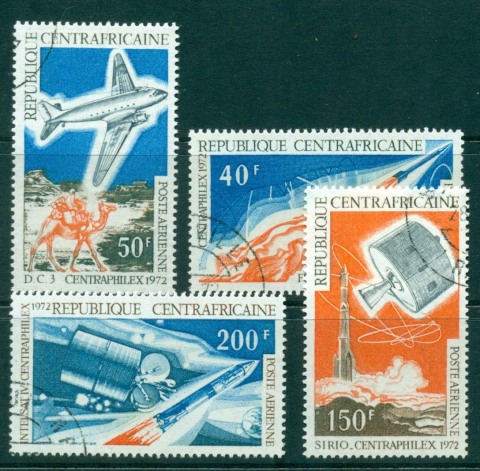 Central African Republic 1972 Centraphilex Space Air Post