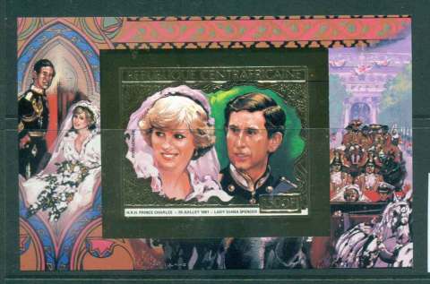 Central African republic 1981 Royal Wedding Charles & Diana