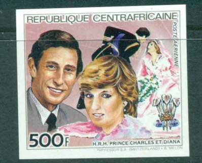 Central African republic 1981 Royal Wedding Charles & Diana