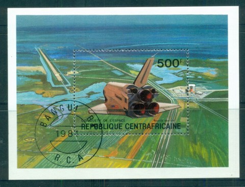 Central African Republic 1981 Conquest of Space , Shuttle MS