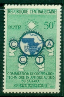 Central-African-Republic-1960-The-10th-Anniversary-of-African-Technical-Co-operation-Commission-MUH Central-African-Republic-1960-The-10th-Anniversary-of-African-Technical-Co-operation-Commission-MUH