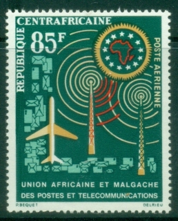 Central-African-Republic-1963-Airmail-African-and-Malagasy-Posts-and-Telecommunications-Union-MUH Central-African-Republic-1963-Airmail-African-and-Malagasy-Posts-and-Telecommunications-Union-MUH