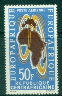 Central-African-Republic-1963-Airmail-European-African-Economic-Convention-Europafrique-MUH