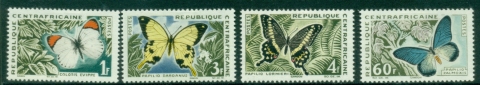 Central-African-Republic-1963-Insects-Butterflies-MLH Central-African-Republic-1963-Insects-Butterflies-MLH