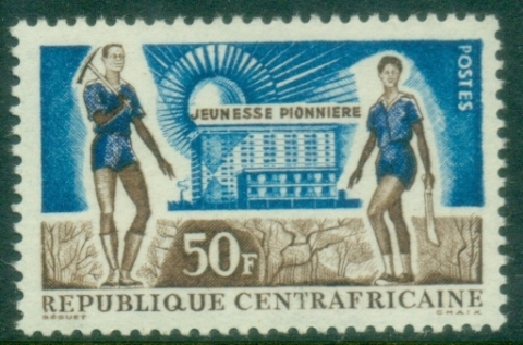 Central-African-Republic-1963-Young-Pioneers-MUH Central-African-Republic-1963-Young-Pioneers-MUH