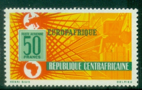 Central-African-Republic-1964-Airmail-Europafrique-MUH