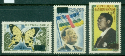 Central-African-Republic-1965-Issues-of-1959-1962-and-1965-Surcharged-MUH Central-African-Republic-1965-Issues-of-1959-1962-and-1965-Surcharged-MUH