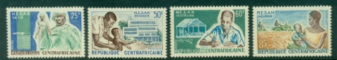 Central-African-Republic-1965-MESAN-Welfare-Campaign-Designs-depicting-Five-Aims-MUH Central-African-Republic-1965-MESAN-Welfare-Campaign-Designs-depicting-Five-Aims-MUH