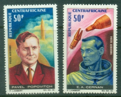 Central-African-Republic-1966-Airmail-Astronauts-MUH