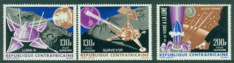 Central-African-Republic-1966-Airmail-Conquest-of-the-Moon-MUH