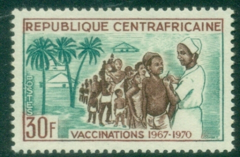 Central-African-Republic-1967-Vaccination-Programme-1967-70-MUH