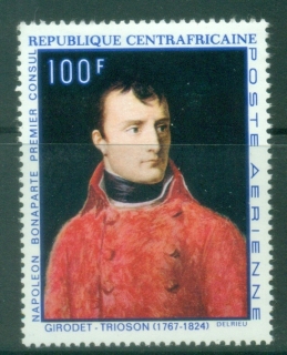 Central-African-Republic-1969-Airmail-The-200th-Anniversary-of-the-Birth-of-Napoleon-Bonaparte-1767-1824-100fr-MUH