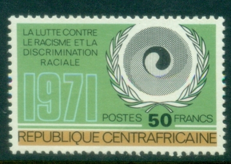 Central-African-Republic-1971-Racial-Equality-Year-MUH