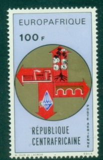 Central-African-Republic-1972-Airmail-Europafrique-MUH