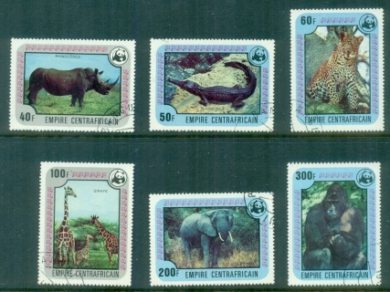 Central-African-Republic-1978-WWF-Endangered-Animals-CTO