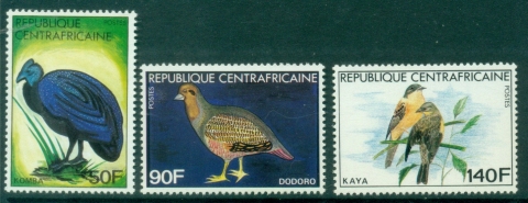 Central-African-Republic-1981-Birds-MUH