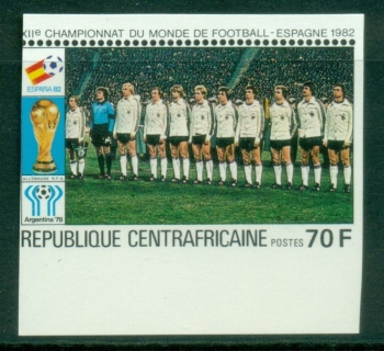 Central-African-Republic-1981-Football-World-Cup-Spain-1982-IMPERF-70fr-MUH