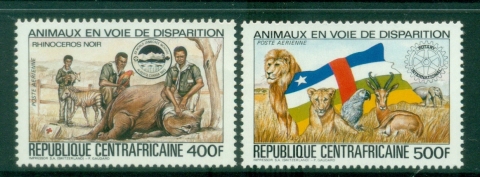 Central-African-Republic-1983-Airmail-World-Scout-Meeting-Alberta-Rotary-International-MUH