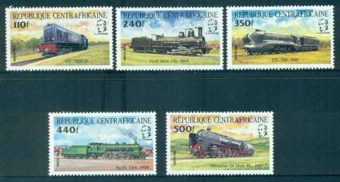 Central-African-Republic-1984-Trains-MUH-lot51907