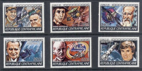 Central-African-Republic-1985-Space-Research-MUH