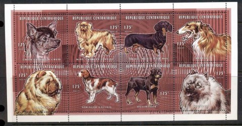 Central-African-Republic-1997-Domestic-Dogs-MS-MUH