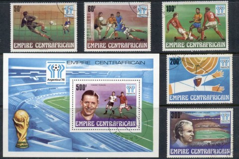 Central-African-Republic-1977 World Cup Soccer Argentina + MS
