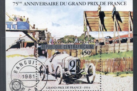 Central-African-Republic-1981 Grand Prix 75th Anniv MS