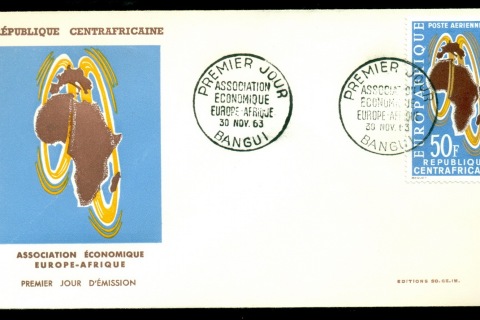 Central-African-Republic-1963 Europ Afriquee FDC