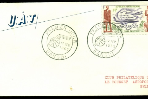 Central-African-Republic-1962 Air Afrique