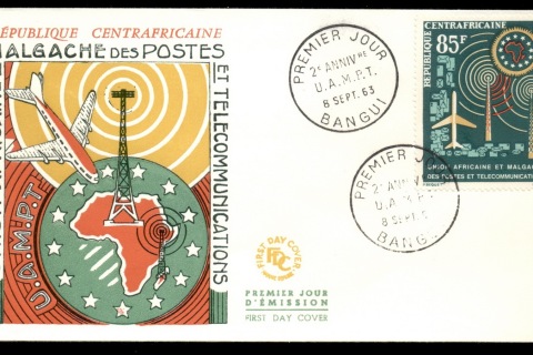 Central-African-Republic-1963 African Postal Union FDC