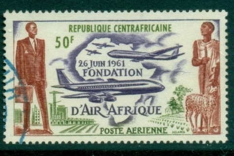 Central-African-Republic-1962 Air Afrique