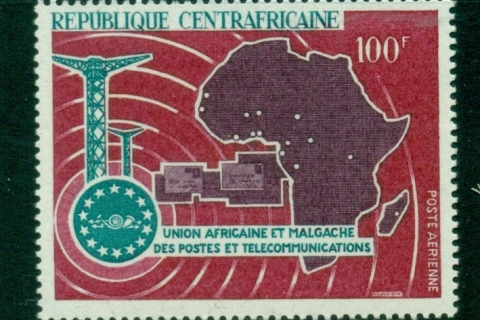 Central-African-Republic-1967 African & Malagasy Postal Union