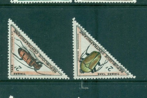 Central-African-Republic-1962 Beetles Asst Postage Due