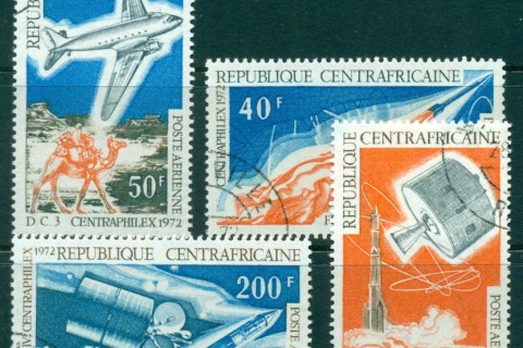 Central-African-Republic-1972 Centraphilex Space Air Post