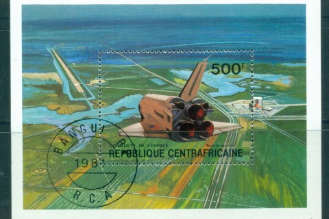 Central-African-Republic-1981 Conquest of Space , Shuttle MS