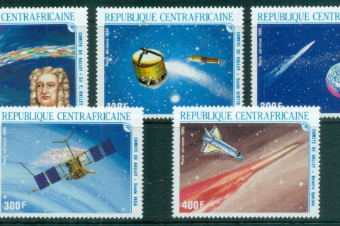 Central-African-Republic-1986 Halley's Comet