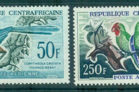 Central-African-Republic-1962-63-Birds