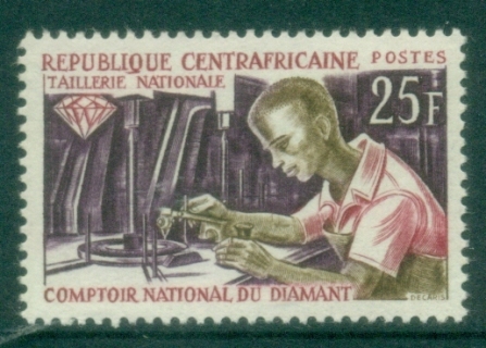 Central-African-Republic-1966-National-Diamond-Industry-MUH