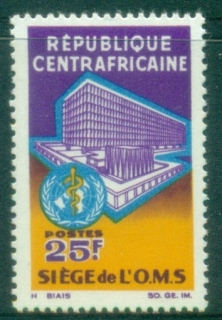 Central-African-Republic-1966-WHO-Headquarters-Geneva-Inauguration-MUH