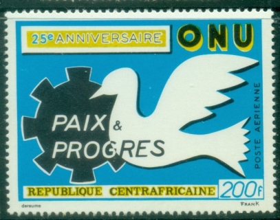 Central-African-Republic-1970-Airmail-The-25th-Anniversary-of-the-United-Nations-MUH