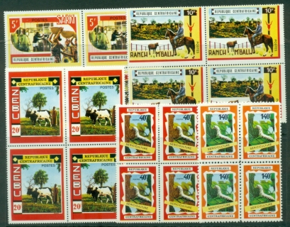 Central-African-Republic-1970-Operation-Bokassa-Development-Projects-block-4-MUH